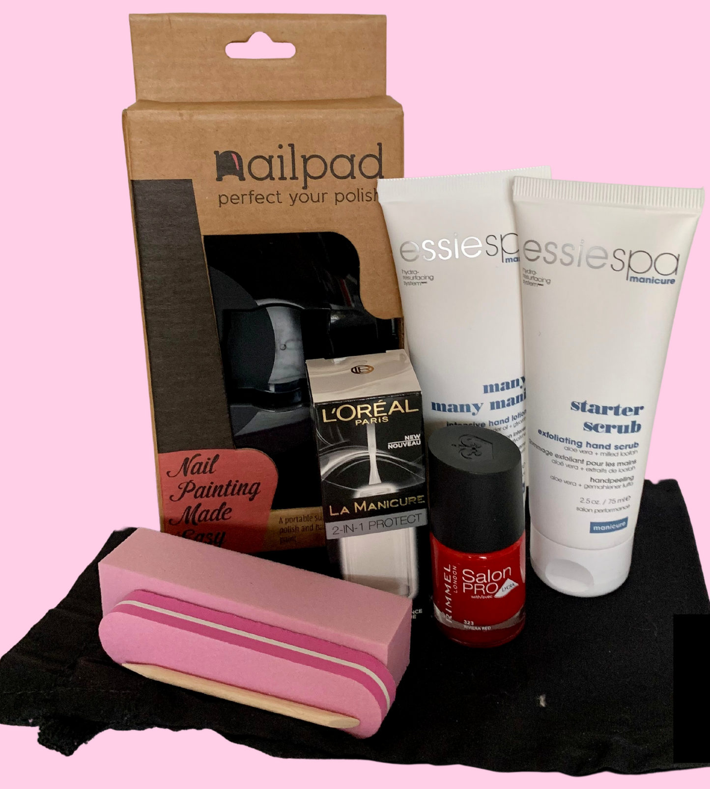 All In One Deluxe Home Mani & Pedi Nailpad Set