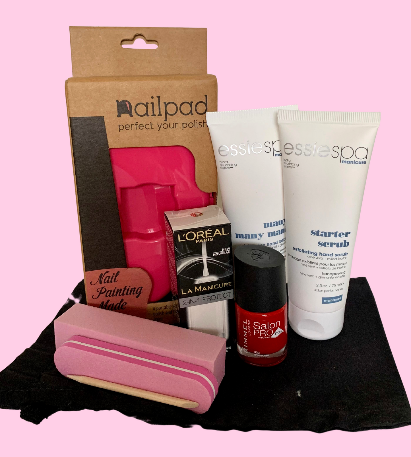 All In One Deluxe Home Mani & Pedi Nailpad Set