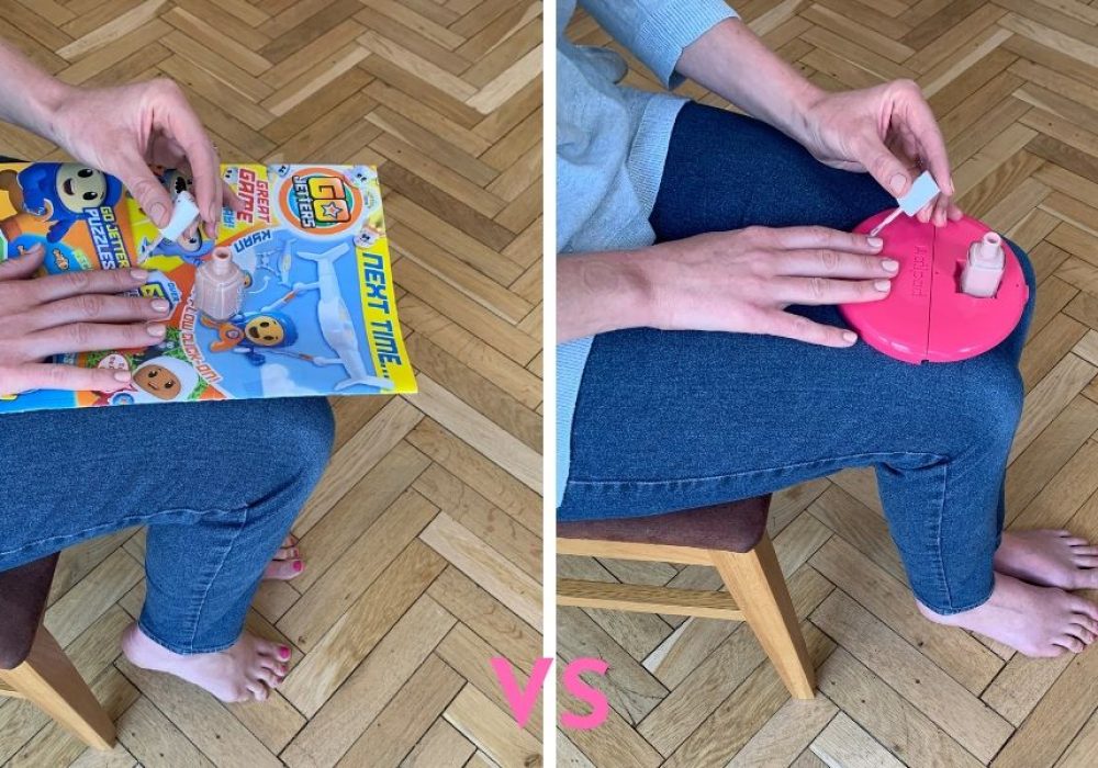 No more polish spills with Nailpad, paint perfect nails