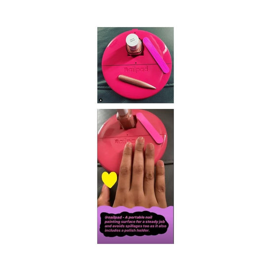 Saphron London and Nailpad, self nail painting 
